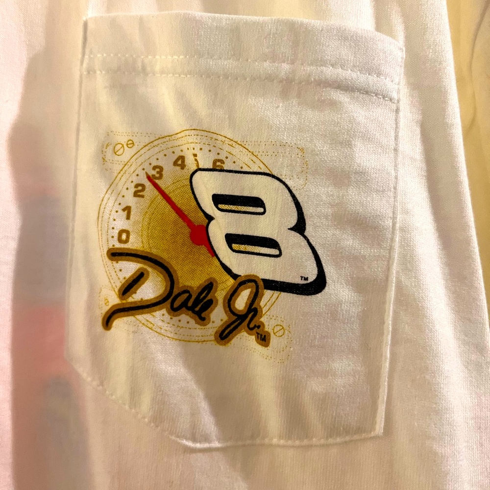 NWT!! VINTAGE Dale Earnhardt Jr. # 8 Front Pocket T-Shirt SIZE: Large